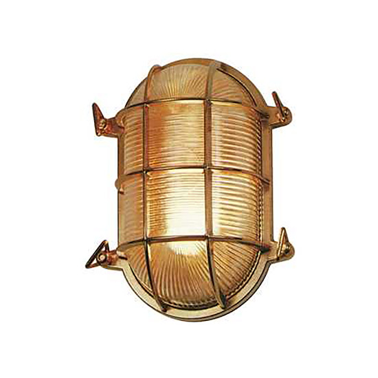 Ovalna lampa mesing